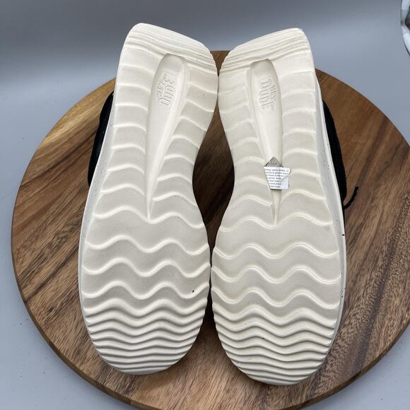 Hey Dude Wendy Peak Fold Boots Womens 10 Black Suede Lightweight Casual Walking - Picture 7 of 8